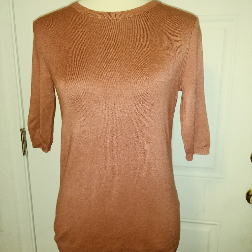 New Premise Studio Coral  Sweater 3/4 sleeves XS